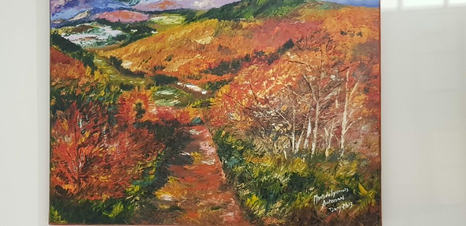Monts du Lyonnais 46x55 cm - Huile